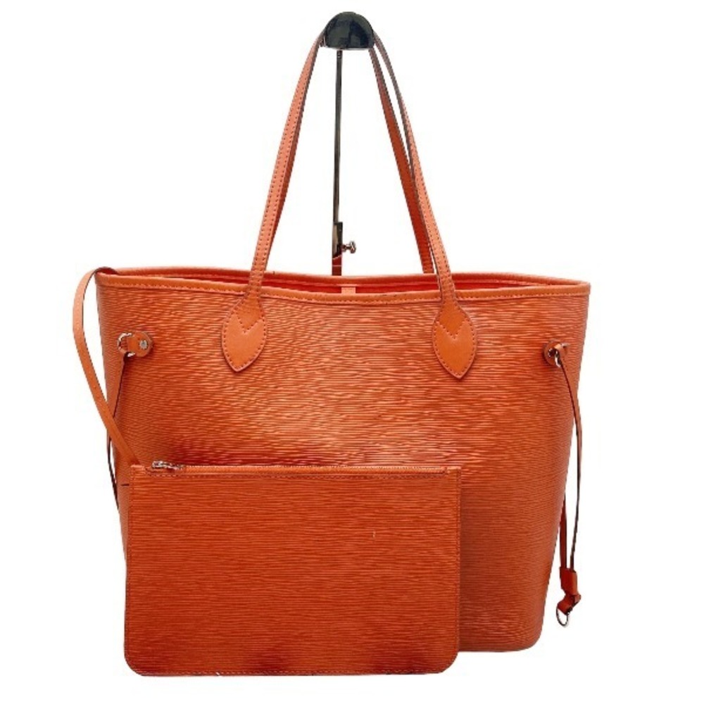 Louis Vuitton Orange Epi Neverfull MM Tote Bag